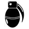 Paintball grenade ammunition icon, simple style