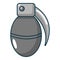 Paintball grenade icon, cartoon style