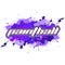 Paintball lettering - icon - Splatter colorful banner