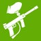 Paintball marker icon green