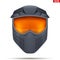 Paintball mask with goggles.