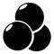 Paintball sport balls icon, simple style