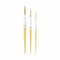 Paintbrushes flat vector illustration. Round paint brush with various sizes artist tools. Painting hobby supply. Professional