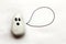 Painted Cartoon Halloween Ghost Rock on White Background with Em