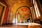 Painted ceiling in corridors of the University