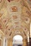 Painted ceiling in the Loggia delle Benedizioni, Rome, Italy
