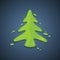 Painted Christmas tree