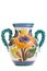 Painted color vase