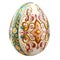 Painted Easter egg with Slavic ornament