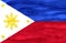 Painted flag of Phillipines