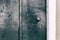 Painted Green Wooden Door Grunge Texture