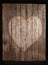 Painted Heart on old Barn board