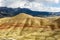 Painted Hills in Oregon. National Monument, colorful layers show geological eras.