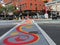 Painted Intersection In Chinatown