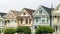 The Painted Ladies, San Francisco. Colourful homes along a beautiful square