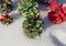 Painted Pine Cone Christmas Tree