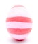 Painted pink easter egg isolated