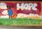 Painted plywood mural symbolizing hope in Deep Ellum, Dallas, during the George Floyd protests.