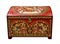 Painted small chest - Russian folk arts and crafts, Arkhangelsk region,