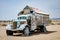 Painted truck near Leonard Knights painted Salvation Mountain on Beal Road outside of Niland