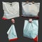 Painted white bag bag in different versions