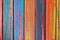 Painted wood stripes closeup, colorful background