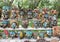 Painted wooden Mayan masks for sale in Chichen Itza