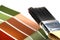 Painter Brush and Design Paint Color Swatches