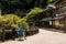 Painter in the Minoo Park, Osaka, Japan in summer