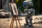 Painter robot painting using Artificial intelligence