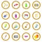 Painter tools icons circle