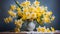 Painterly Jonquil Bouquet: An Artistic Composition with Vivid Hues of Yellow