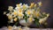 Painterly Jonquil Bouquet: An Artistic Composition with Vivid Hues of Yellow