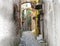 Painterly Version of Tiny Street in Bussana Vecchia, Italy