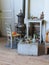Painters Attic with Favorite Objects and Antique Stove