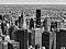 Painting effect B&W monochrome architecture skyscrapers manhattan new york city USA