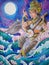 Painting of Goddess Sarasvati