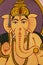 A painting of the hindu god Ganesha