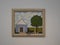 Painting of house and tree, Wolfsonianâ€“Florida International University, Miami Beach, FL, USA