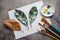 Painting leaves colors, crafts and art therapy for adults and kids.