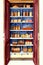 A Painting Of A Pantry Filled With Lots Of Food. Generative AI