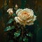 painting of a rose with the words quot rose Enigmatic Reverie A Cinematic Journey through Mystical