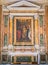 Painting in a side chapel in the Church of Saint Louis of the French in Rome, Italy.