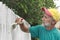 Painting suburban fence