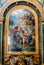 Paintings and art wall decor inside the st peter basilica in rome,