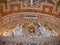 Paintings and sculptures adorning the ceiling, Vatican Roman painting.