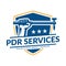 Paintless Dent Repair logo, PDR service logo, automotive company