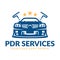 Paintless Dent Repair logo, PDR service logo, automotive company