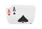 Pair of Aces Playing Cards Isolated