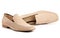 Pair of beige male shoes